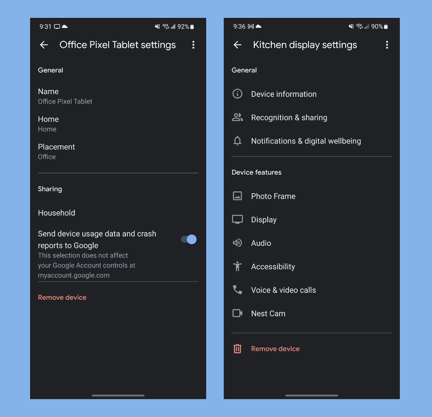 Pixel Tablet vs Nest Hub Max