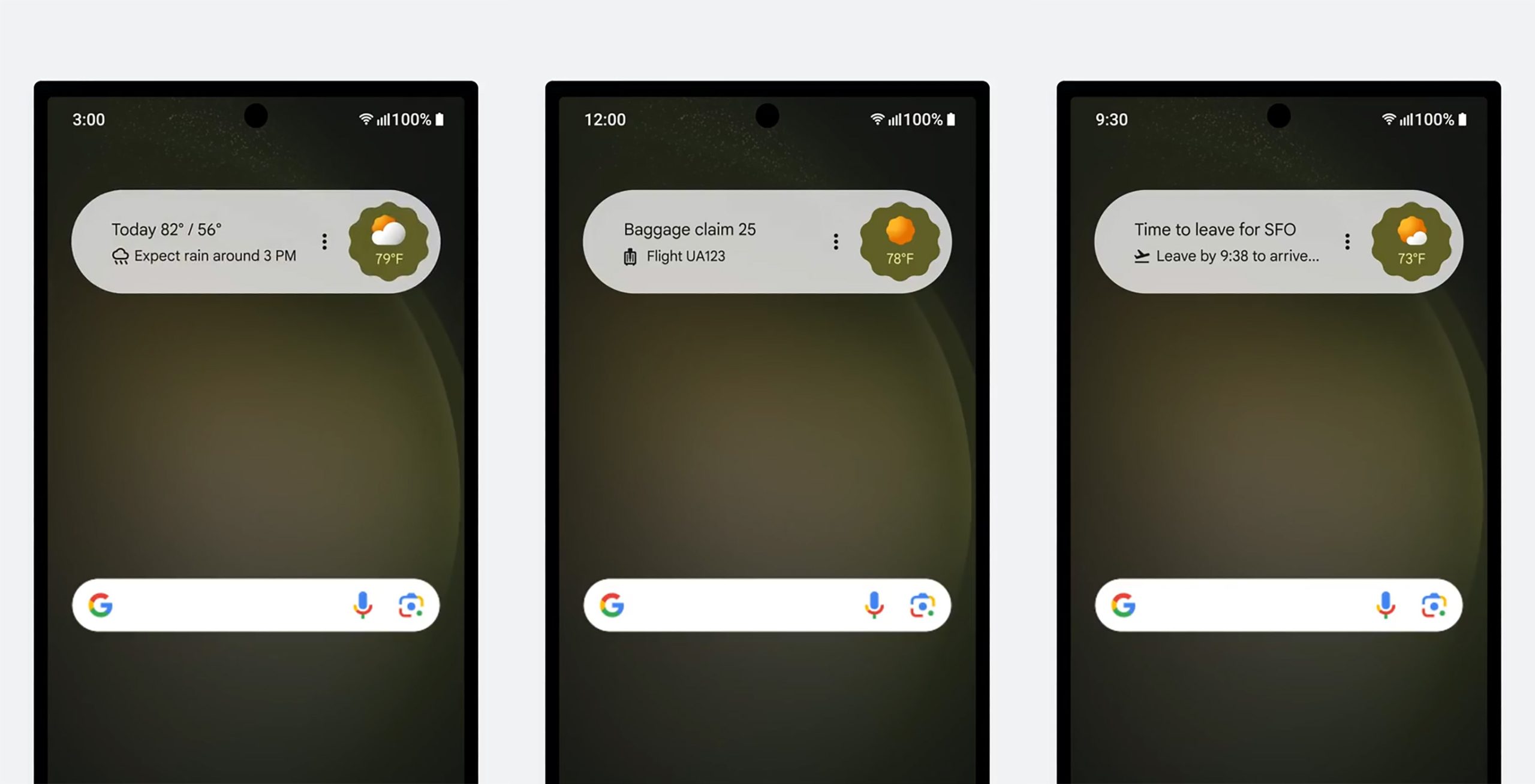 Google At a Glance Widget