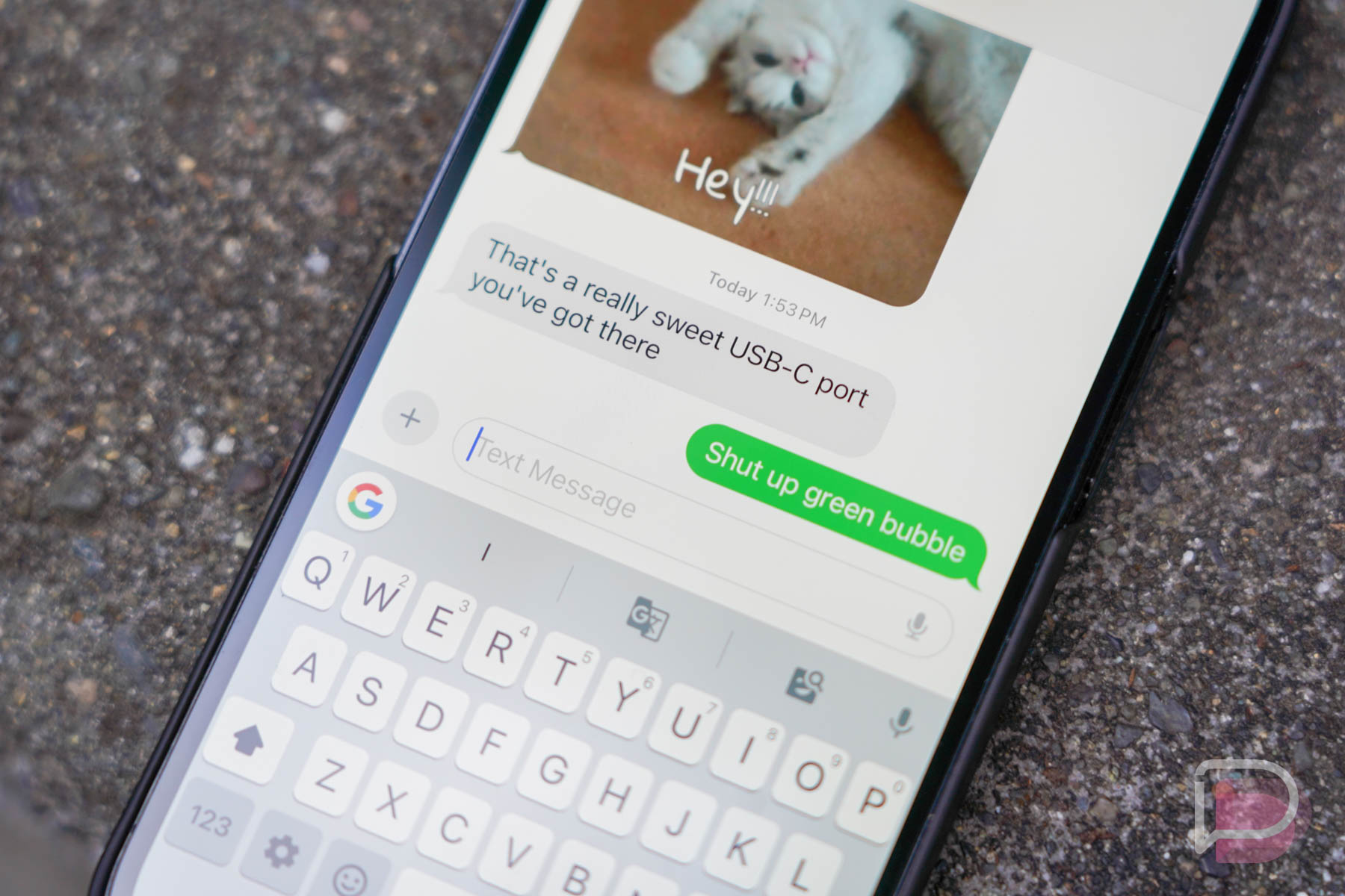 iPhone 15 - USB-C Green Bubble