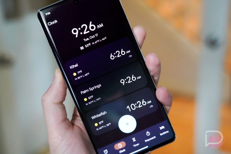 Google Clock Gets Weather, Should Sync Alarms With Pixel Watch Soon