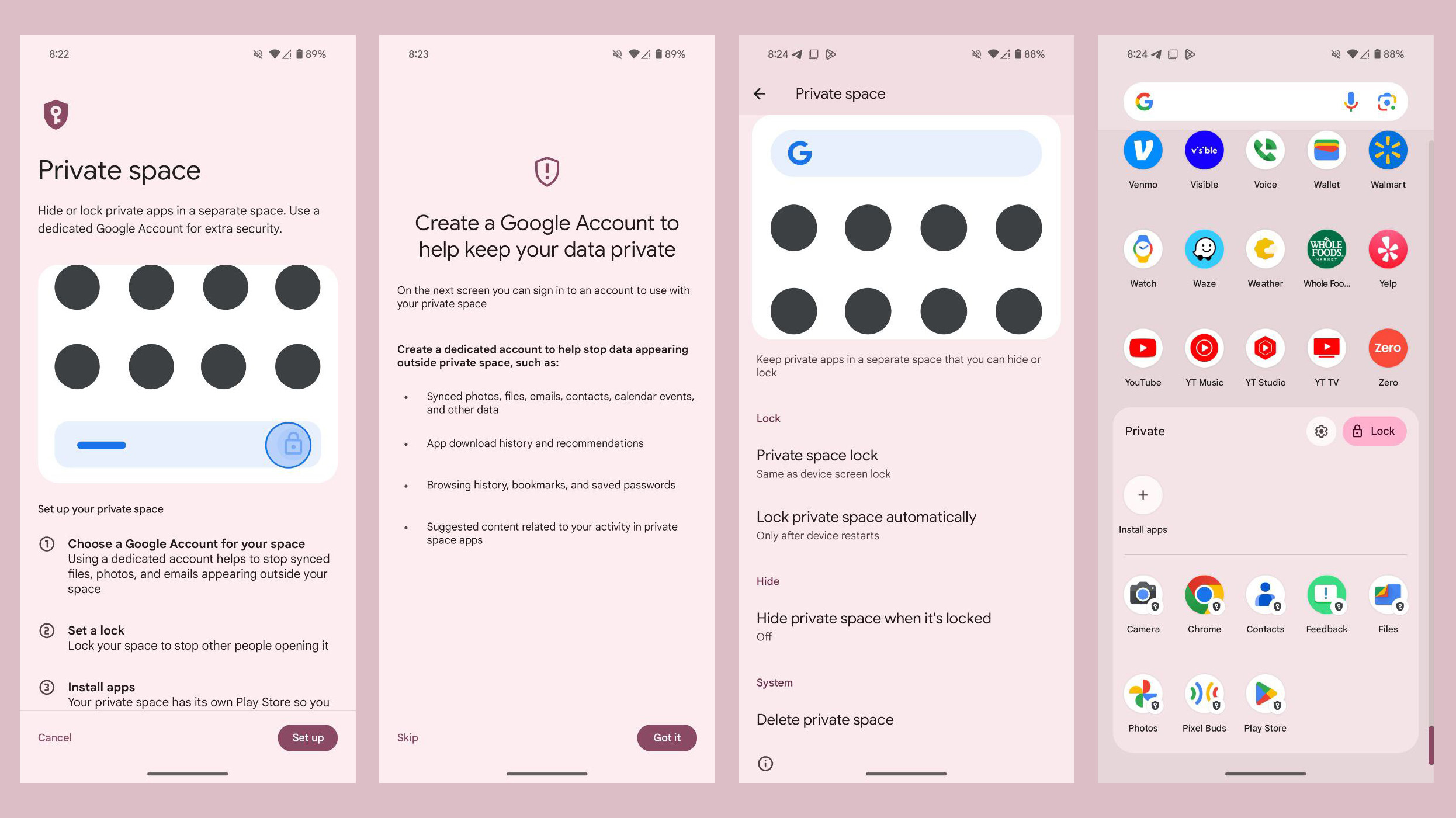 Android 15 - Private Space
