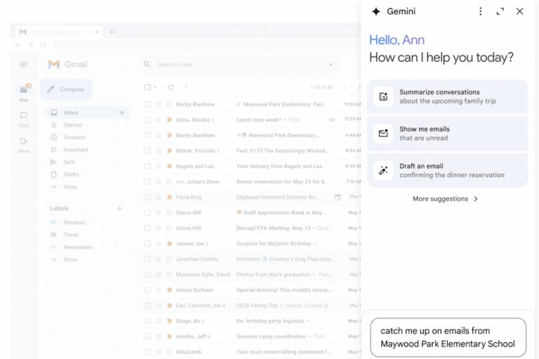 Gemini Getting Fully Infused Into Gmail This Week