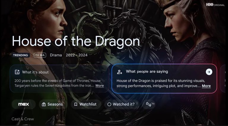 Google TV Gets Google Home Panel, AI Wallpapers, New Sports Page