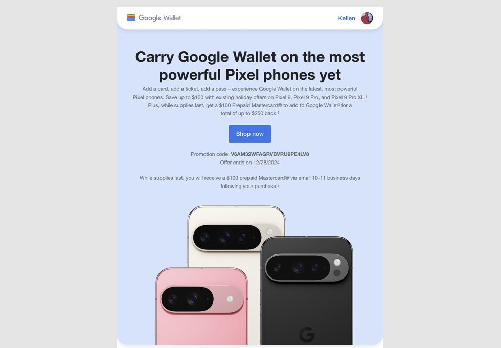 Google Wallet - Pixel 9 Deal