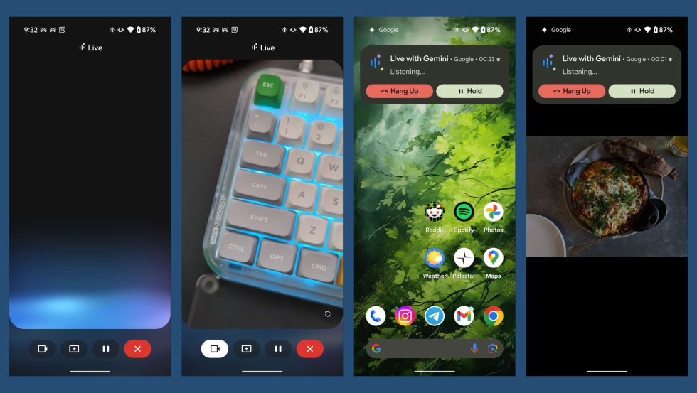 Gemini Live - Share Screen Camera