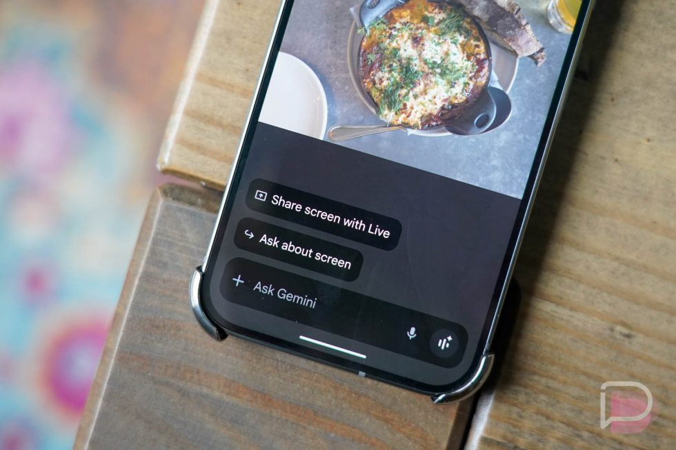 Share screen with Live - Gemini