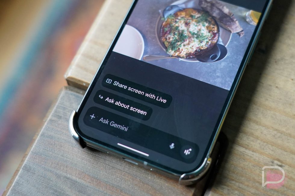 Share screen with Live - Gemini