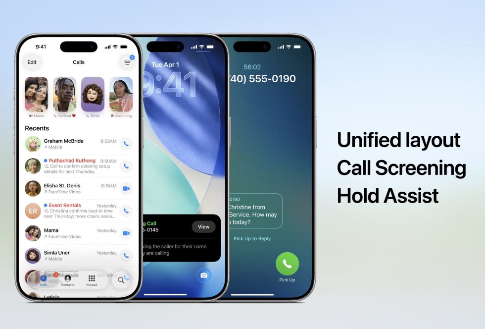 Apple iOS 26 - Call Screening