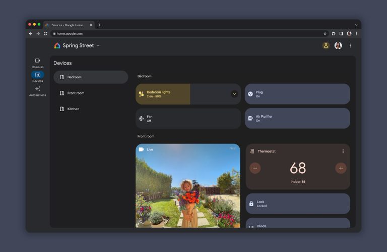Google Home on the Web Adds “Devices” Tab for More Controls