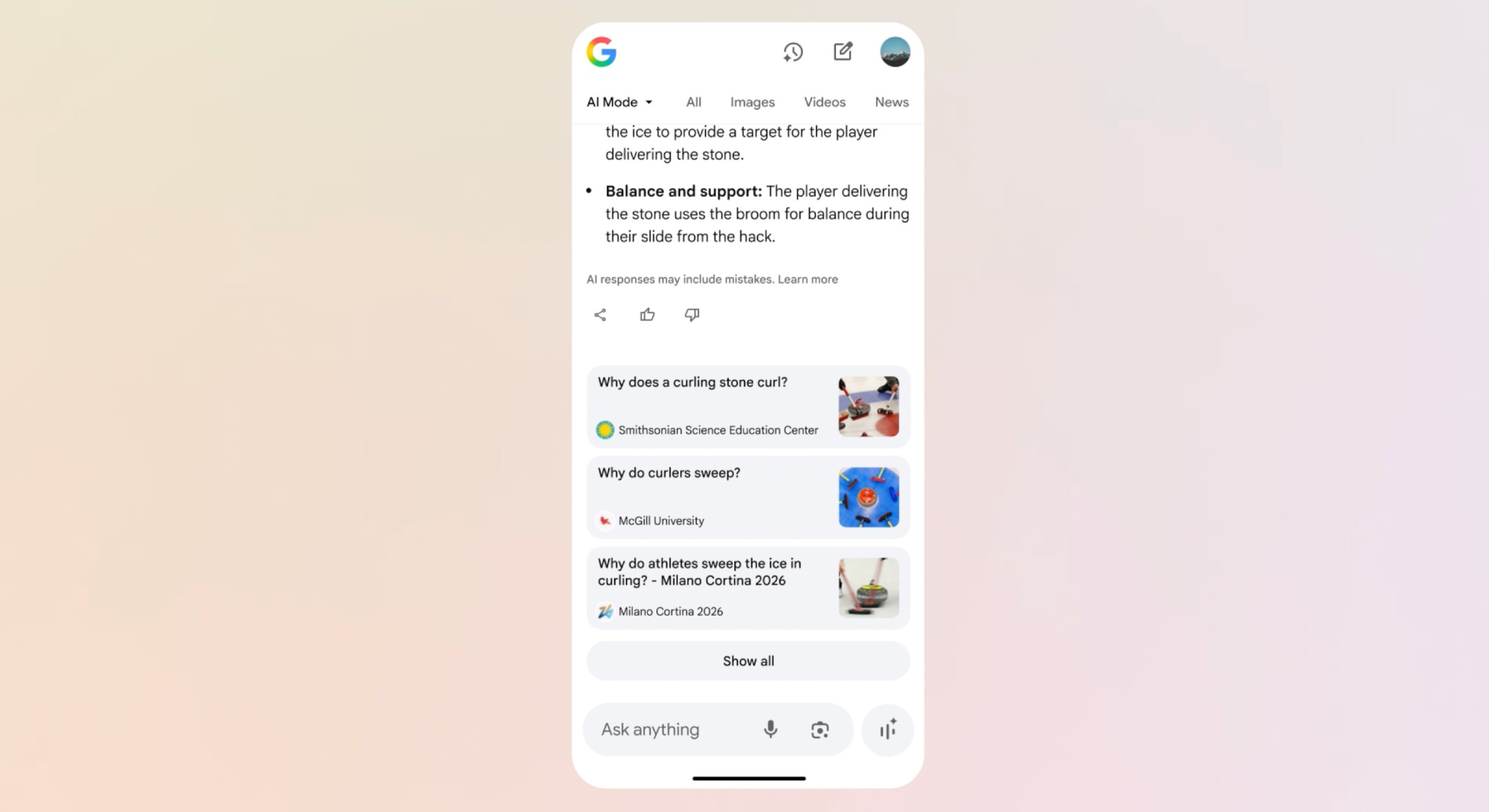 Google Gets Search, AI Mode Ready for Winter Olympics