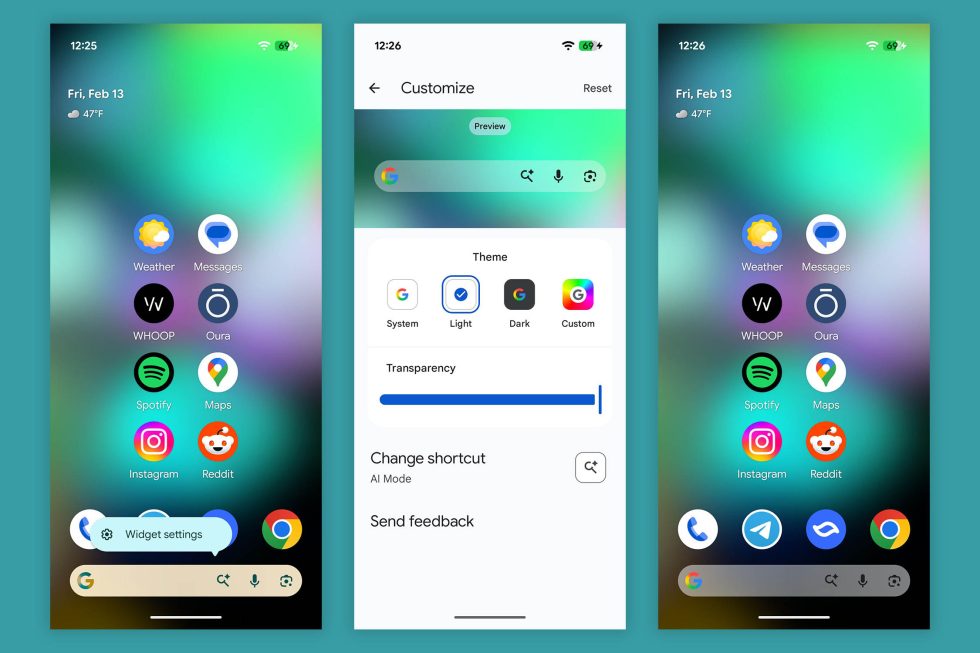 Pixel Launcher Search Bar